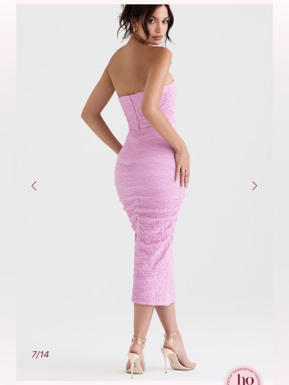 Tana Ruched Corset Strapless Midi
Dress
HOUSE OF CB - Picture 3 of 6